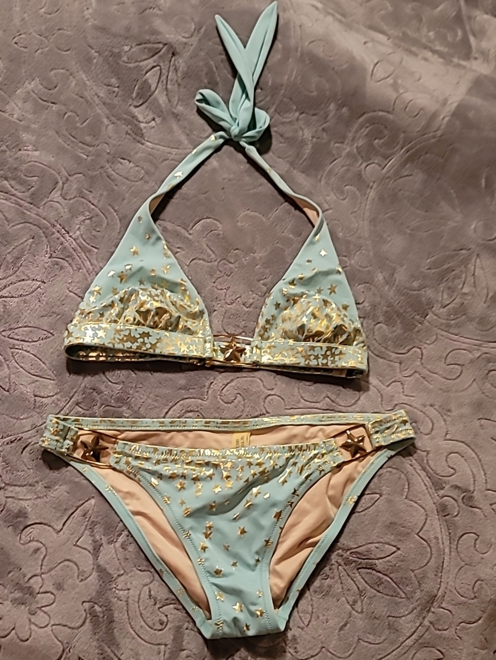 Vintage 2011 Victoria's Secret Bikini with Gold Star Accents